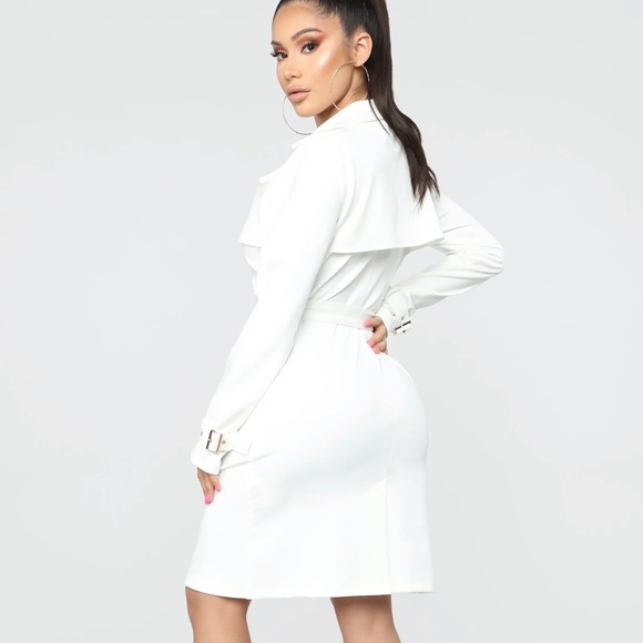 No Rainy Days Blazer Trench Dress - Picture 2 of 4